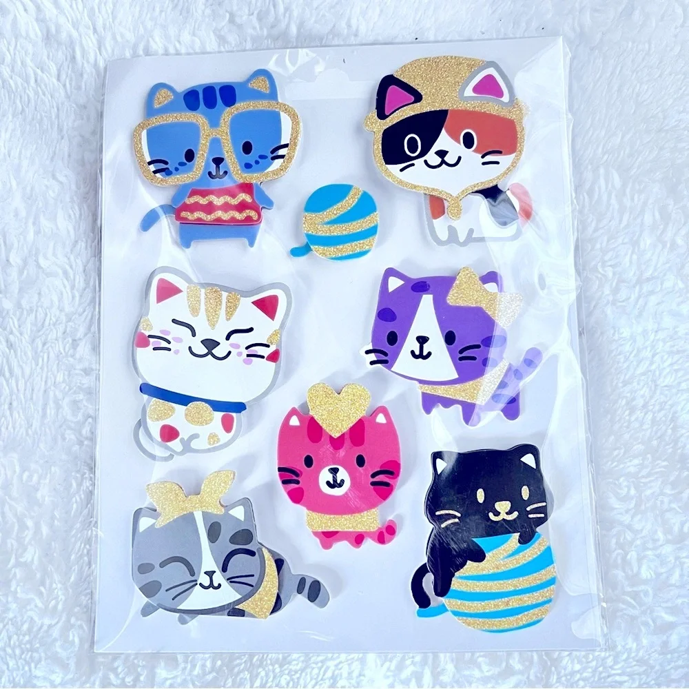 Cat raised stickers
